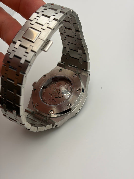 Royal Oak Blue Arabic Numerals Seiko Mod — Détail cadran