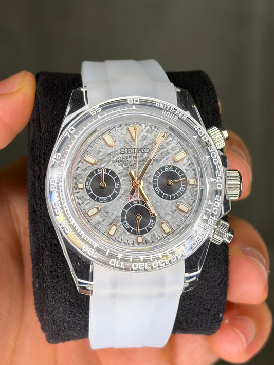 Clear case & Meteorite dial Daytona - Mod
