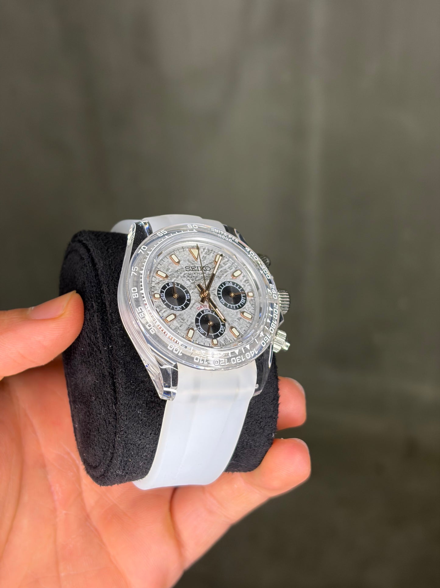 Clear case & Meteorite dial Daytona - Mod