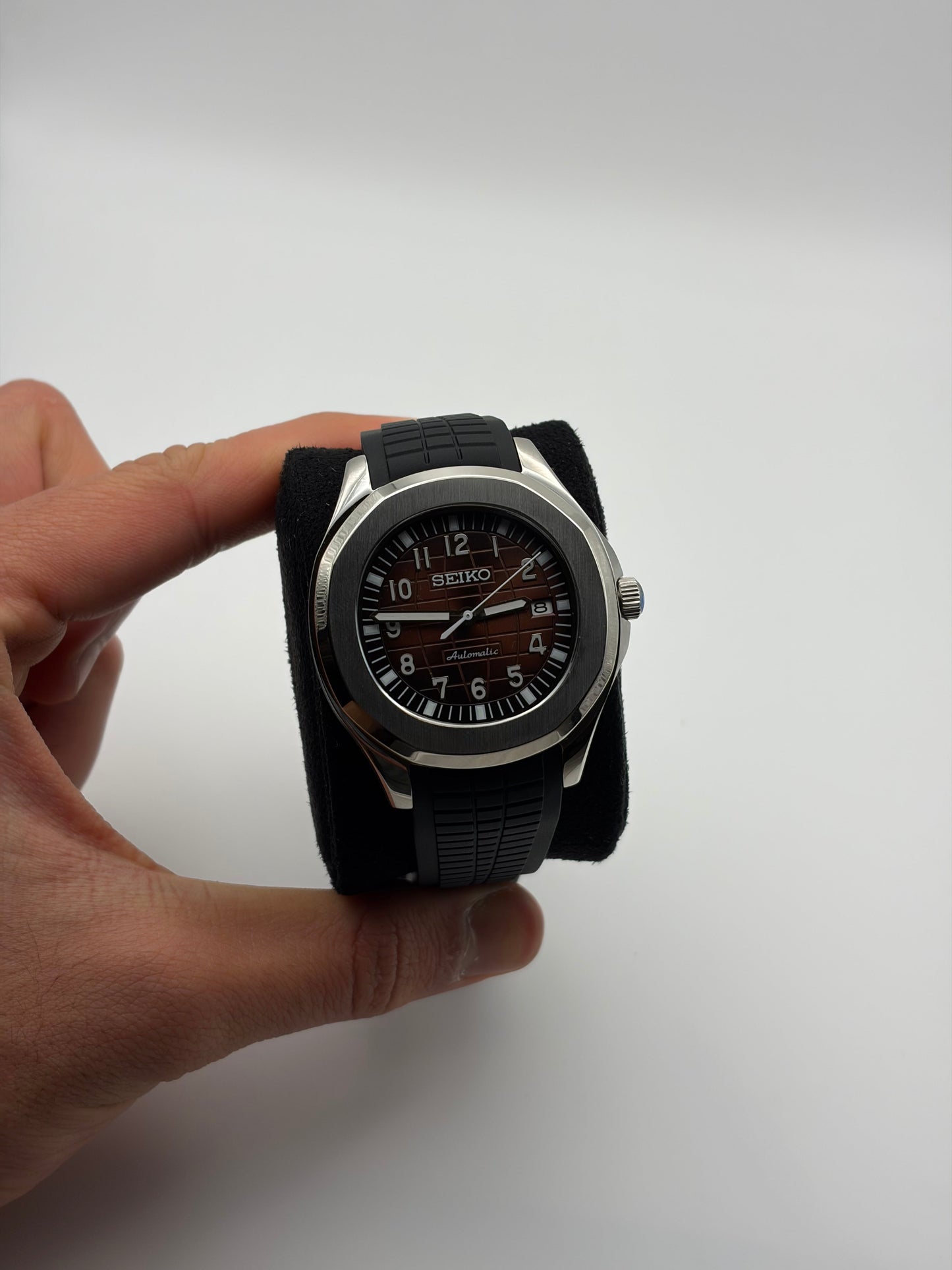 Aquanaut brown dial Seiko Mod — Détail bracelet