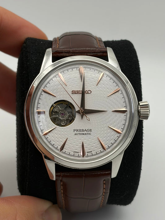 Seiko Mod Presage Brown & Rose Gold