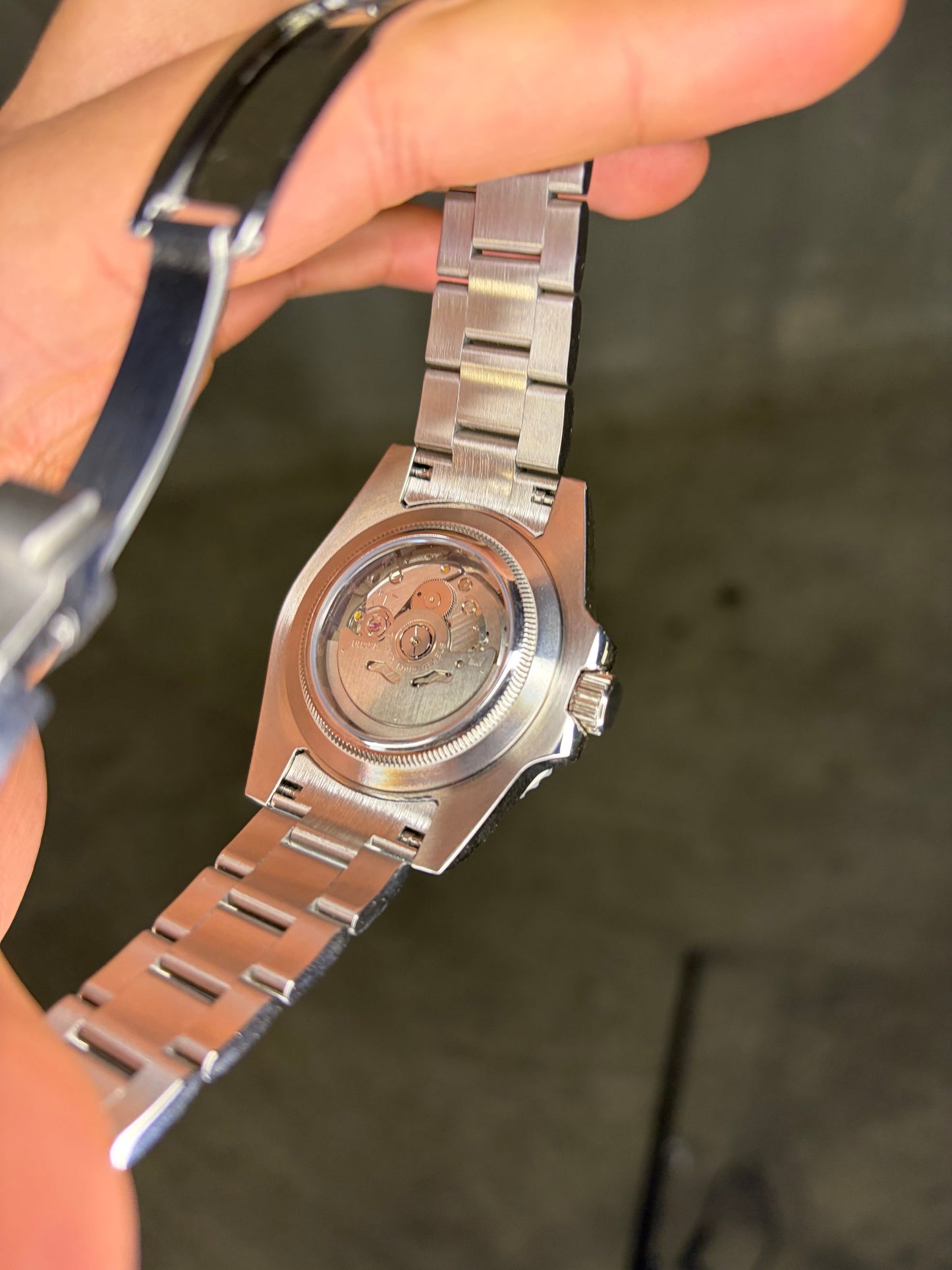 GMT Master II Batman Blue & Black bezel Seiko Mod — Vue arrière