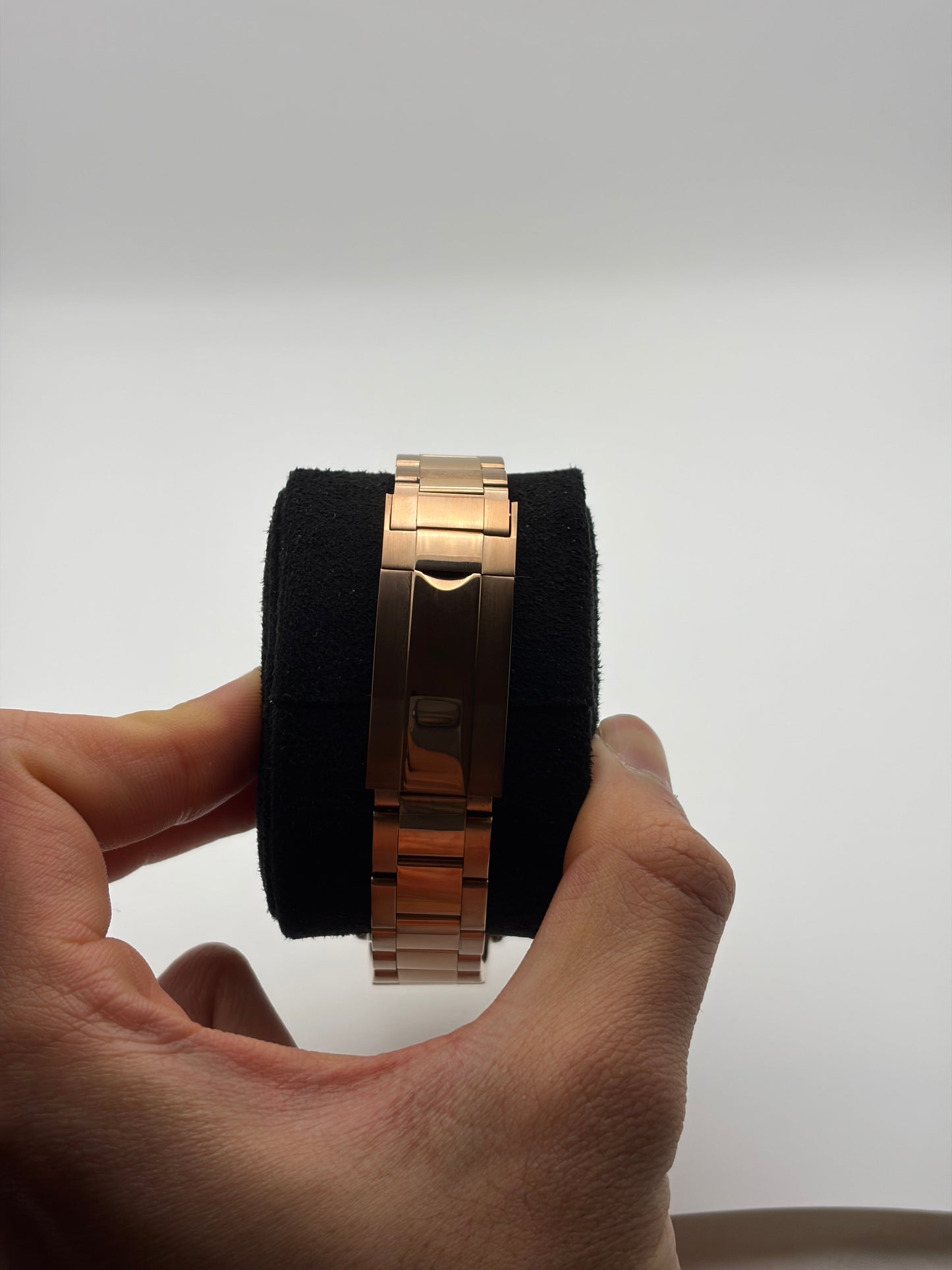 Daytona Rose gold & Black Seiko Mod — Vue de profil