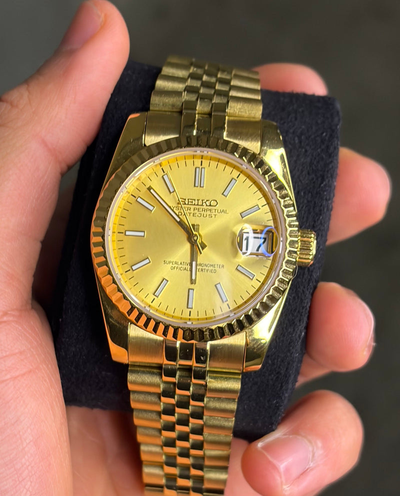 Seiko Mod Gold Presidential Datejust