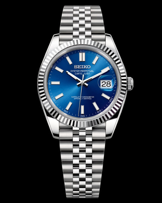 Seiko Mod Lady Datejust Midnight Blue