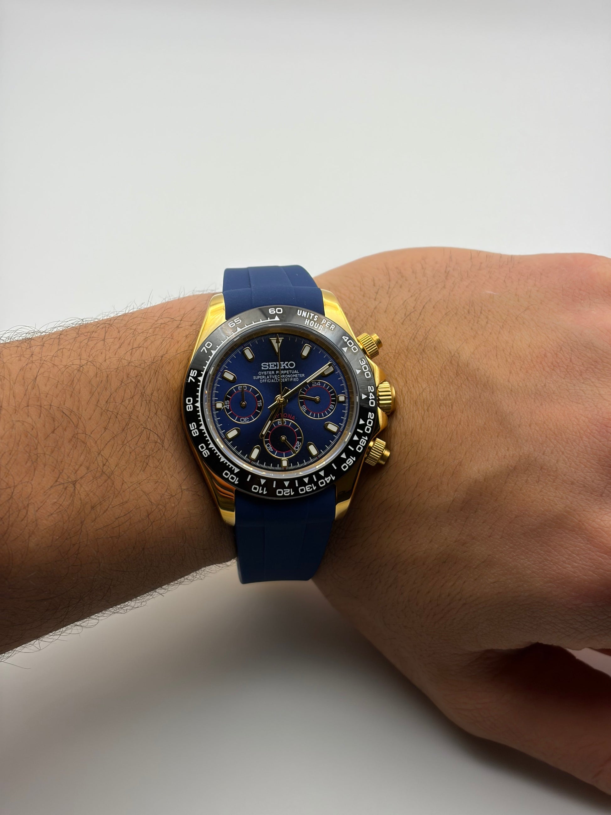 Daytona Blue & Yellow Gold - l Mod Seiko Mod — Au poignet