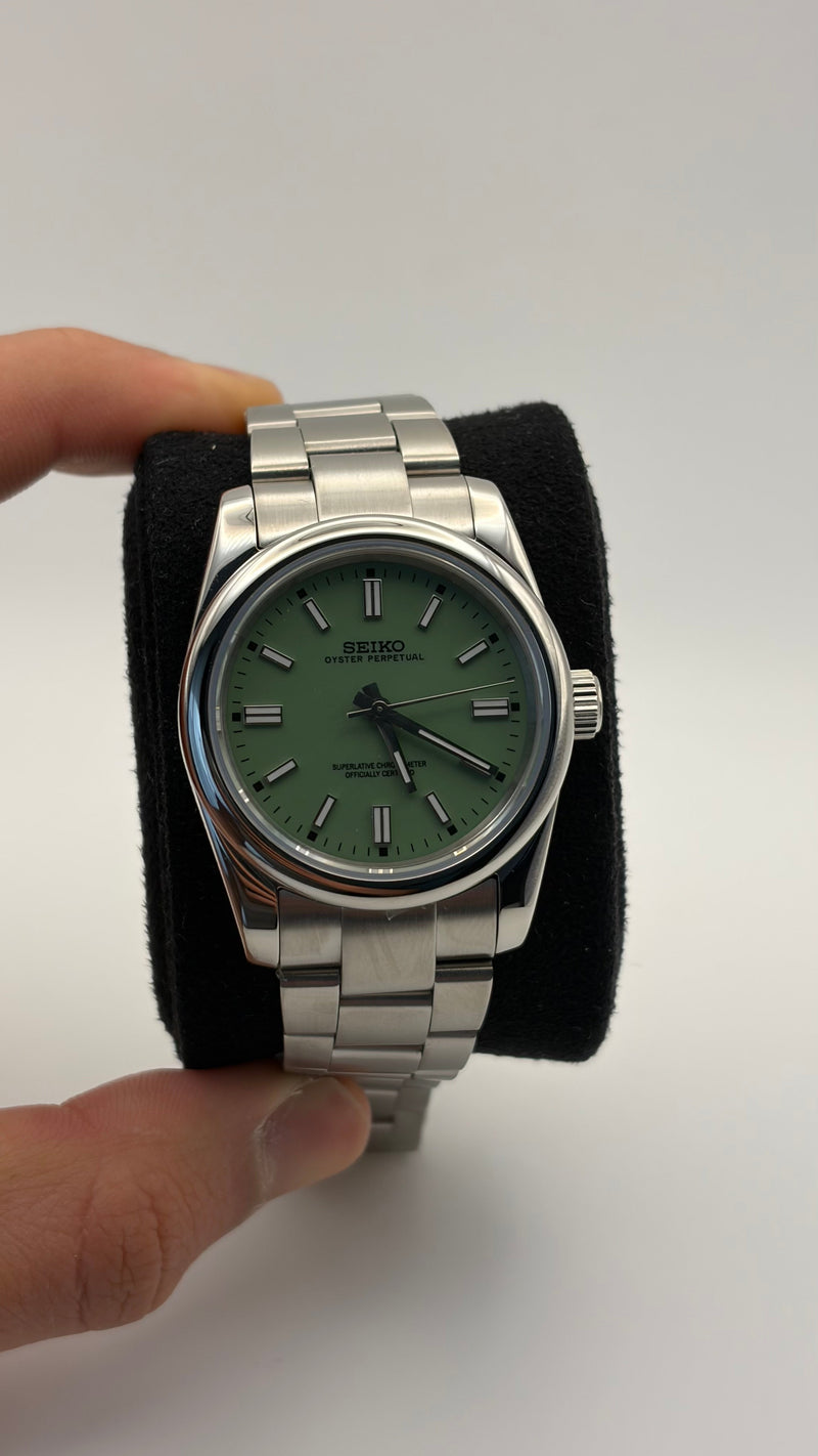 Seiko Mod Oyster Perpetual Pistachio