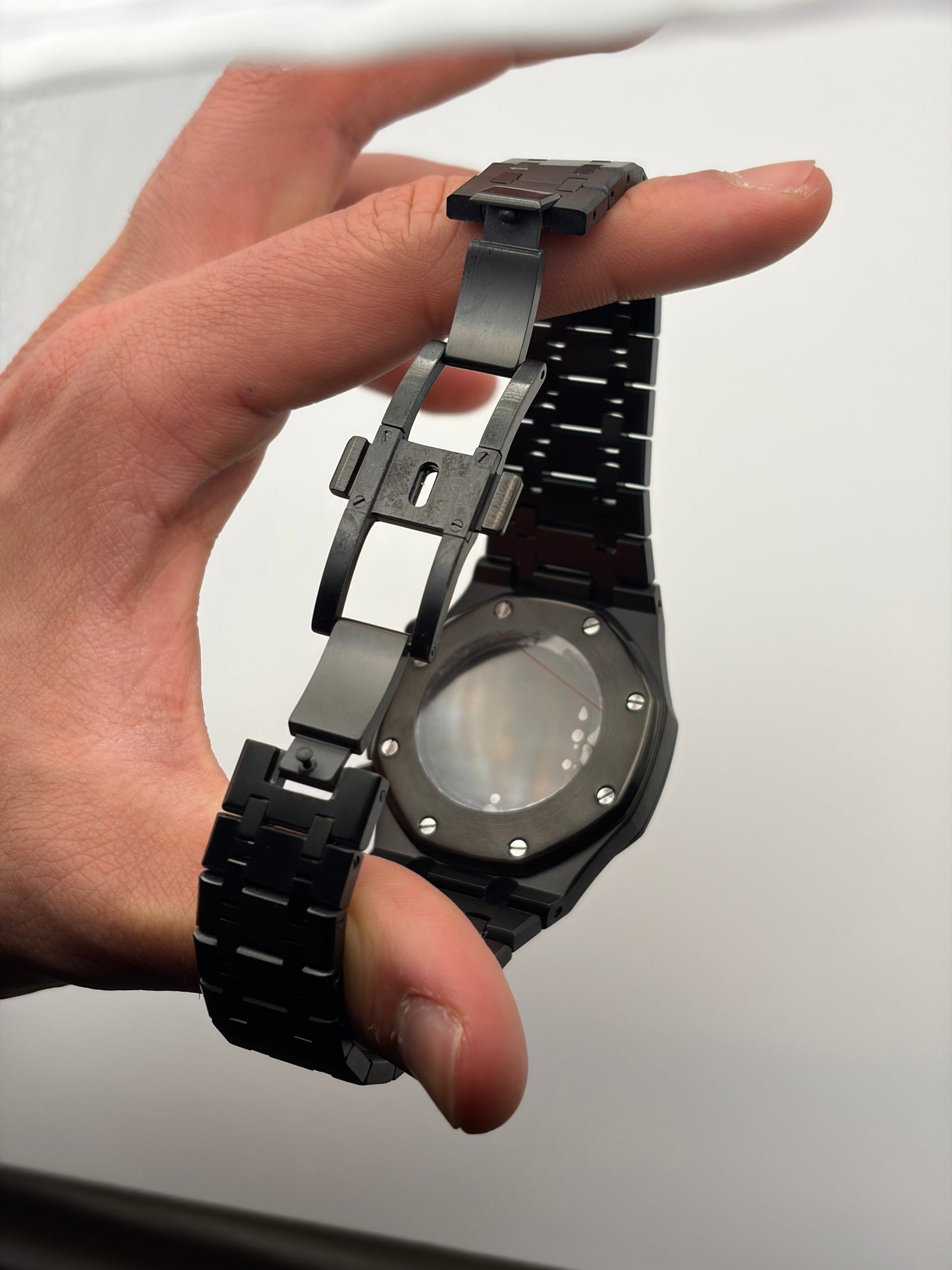 Royal Oak Chronograph Triple Black Seiko Mod — Vue de profil