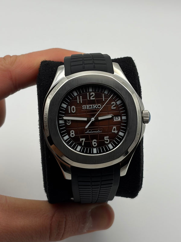 Cadran marron Aquanaut - Seiko Mod