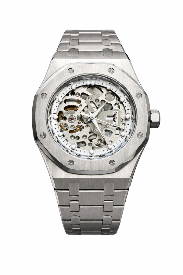 Royal Oak Skeleton - Mod Seiko Mod - Vue de face - Seiko Prestige