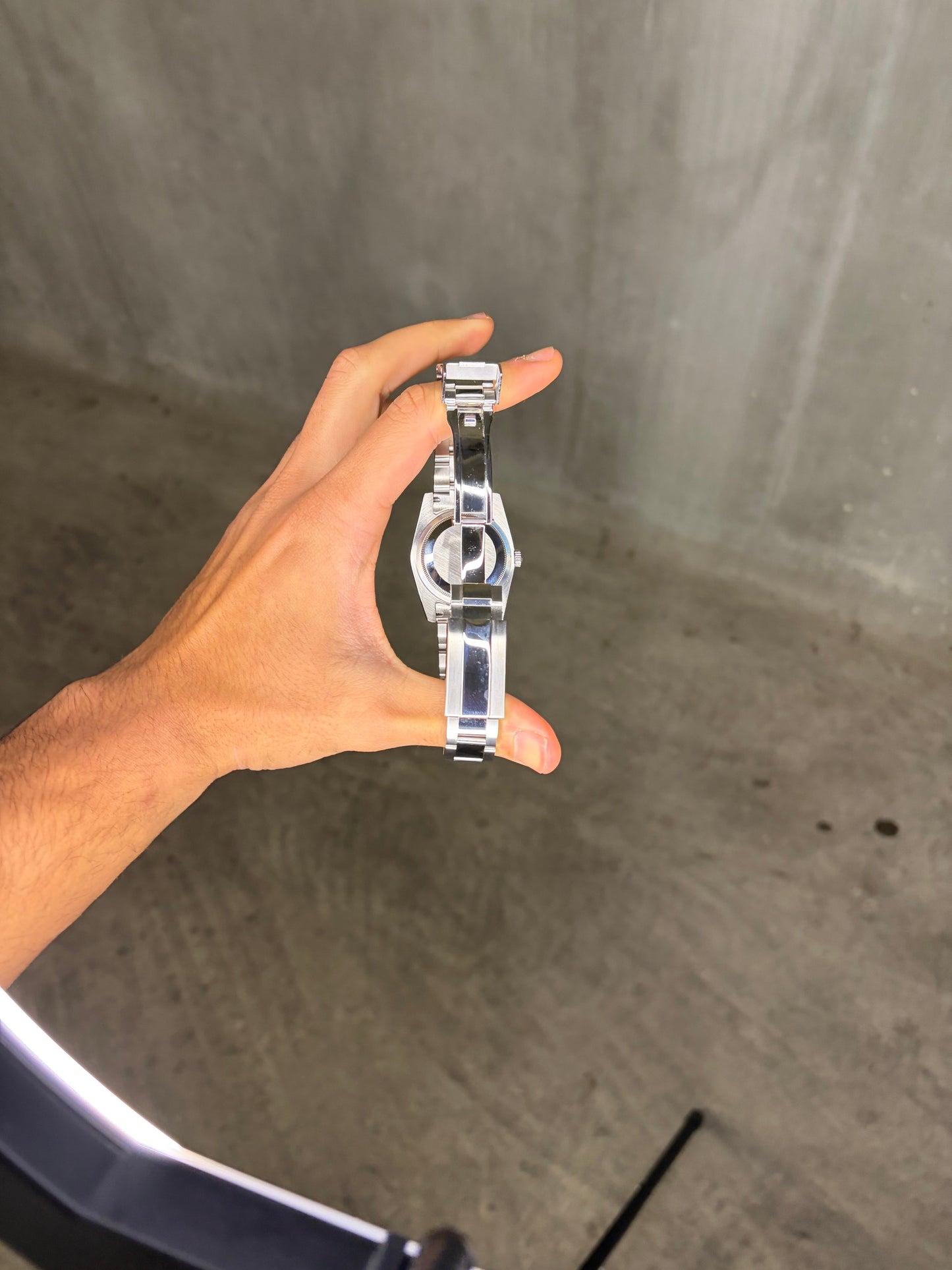 Oyster Perpetual Dark Blue Seiko Mod — Au poignet