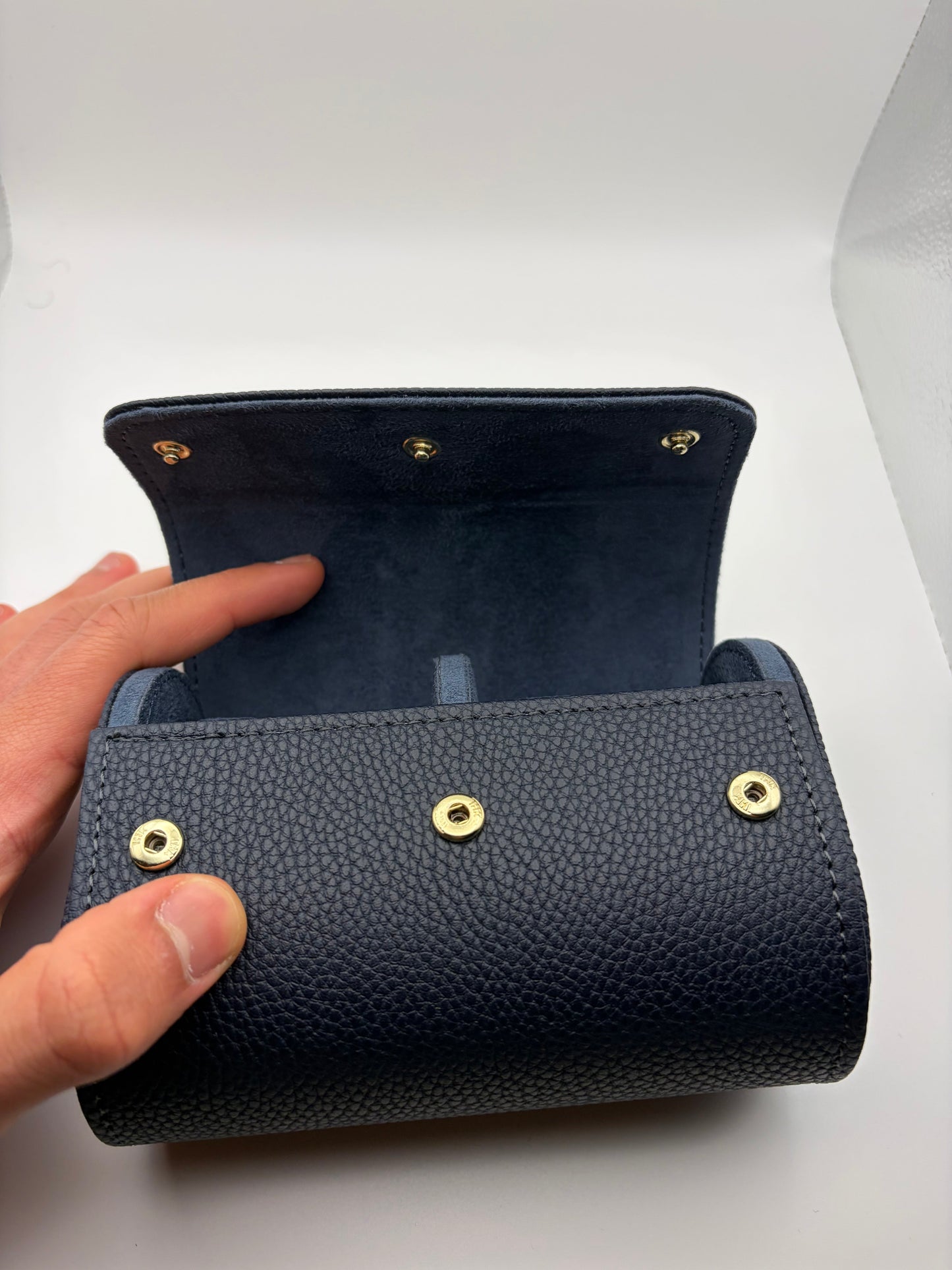 2 Watch blue leather Case Seiko Mod — Au poignet