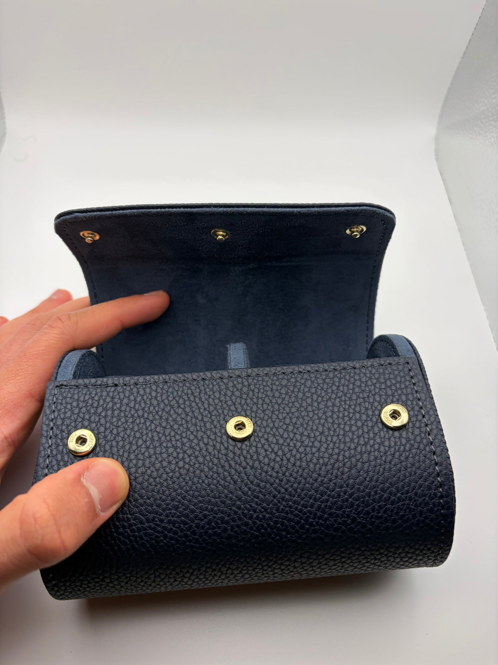 2 Watch blue leather Case Seiko Mod — Au poignet