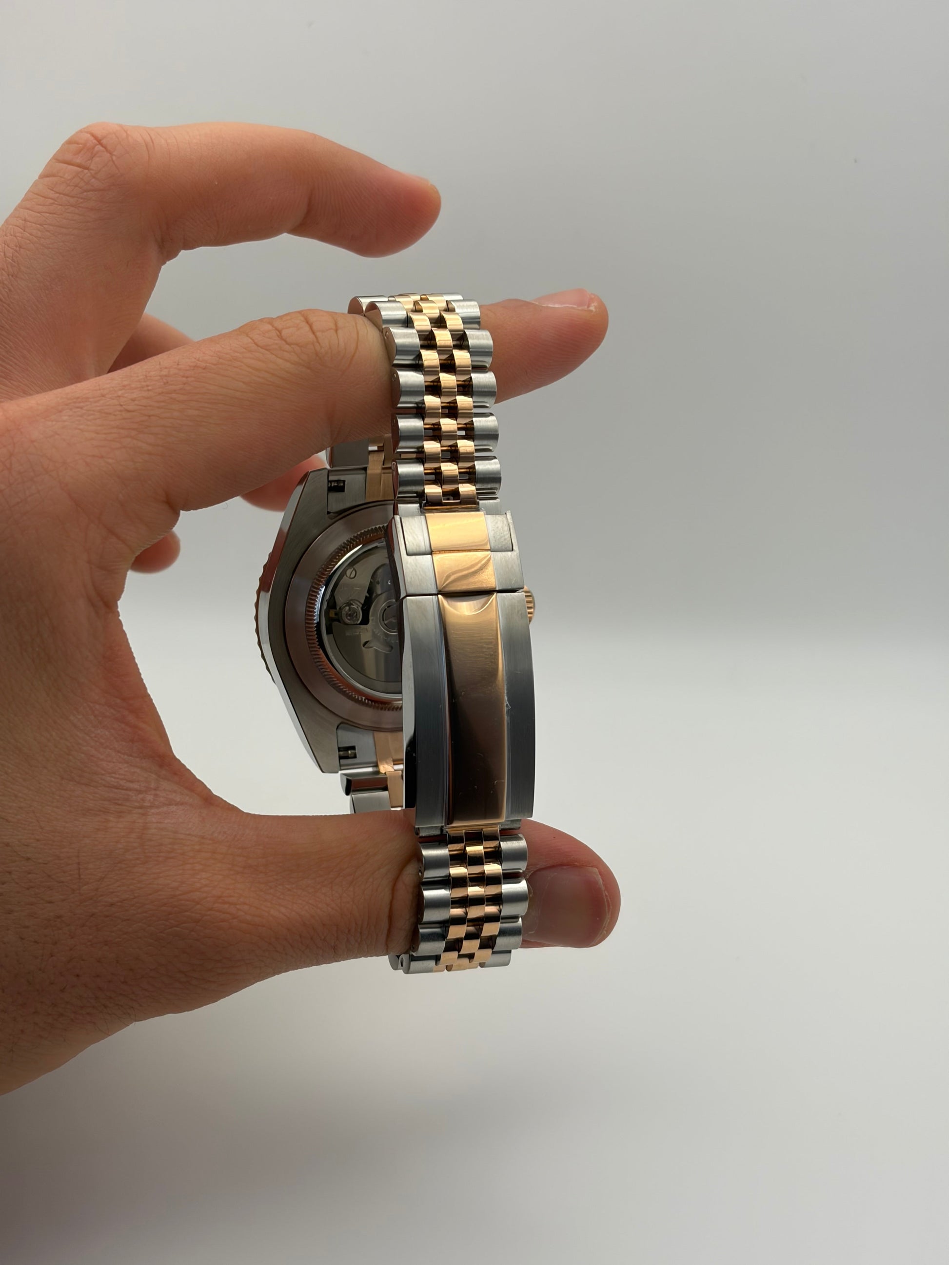 Datejust Two Tone Chocolate Seiko Mod — Au poignet