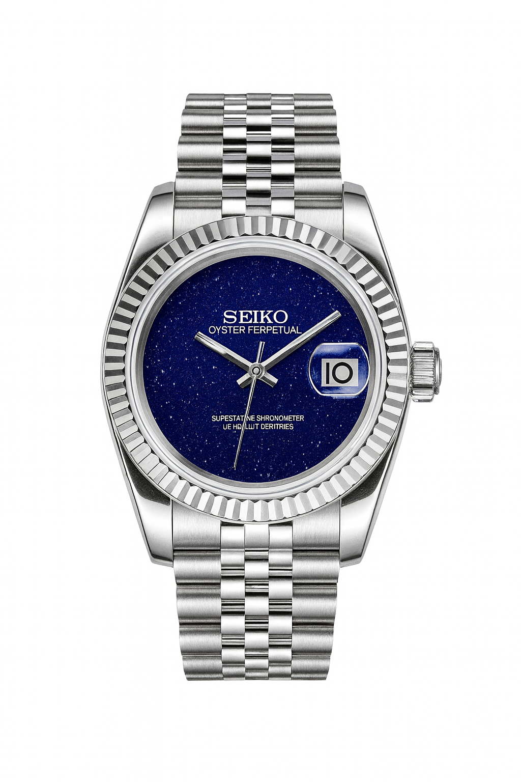 Galaxy dial Datejust Seiko Mod — Vue de face