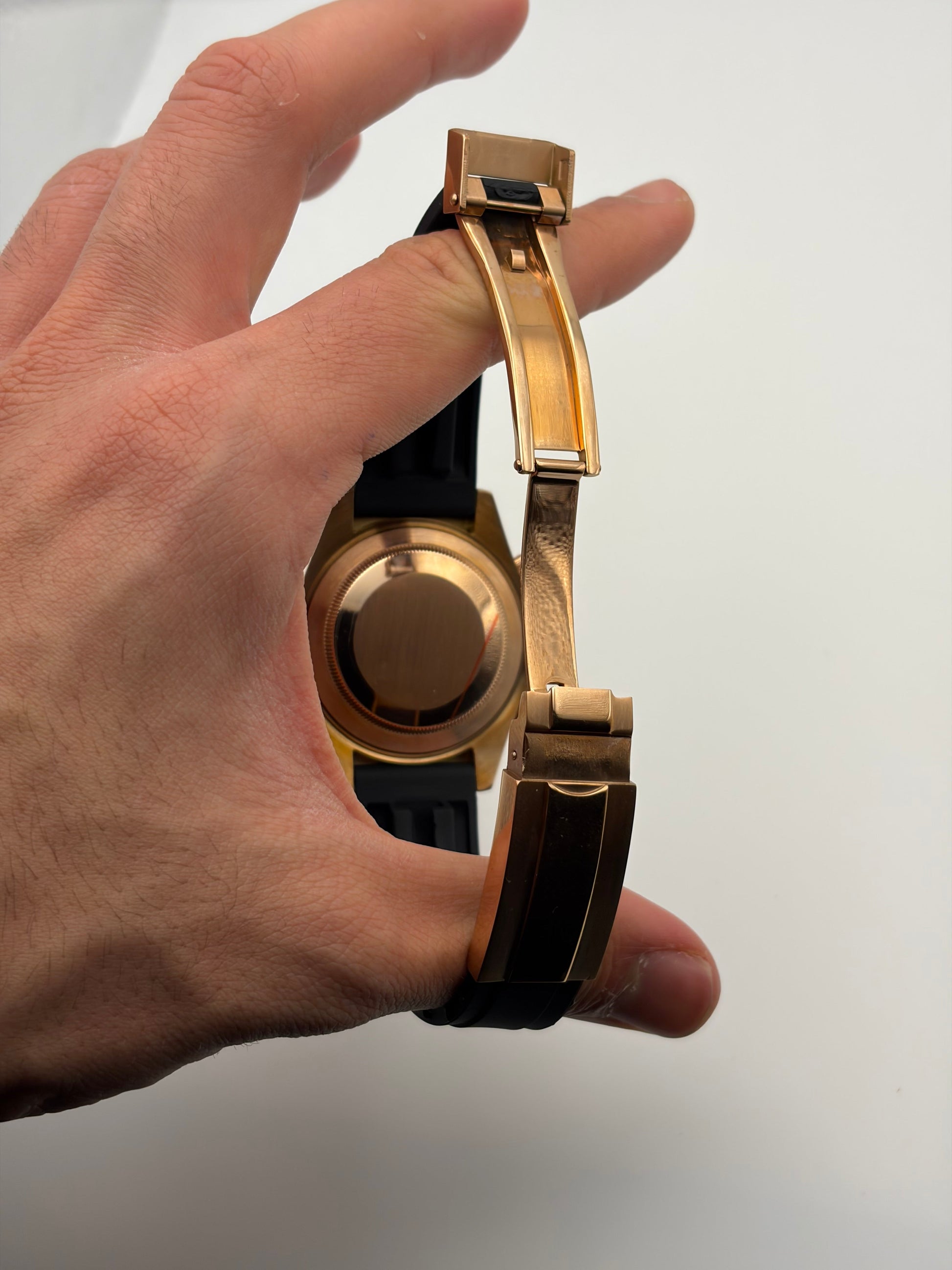 Daytona Rose Gold & Black Seiko Mod — Au poignet