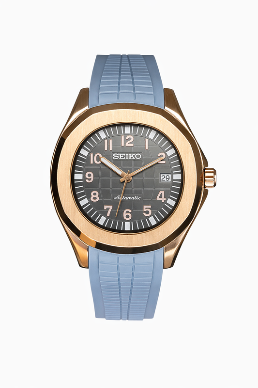 Blue & Rose Gold Aquanaut - Mod