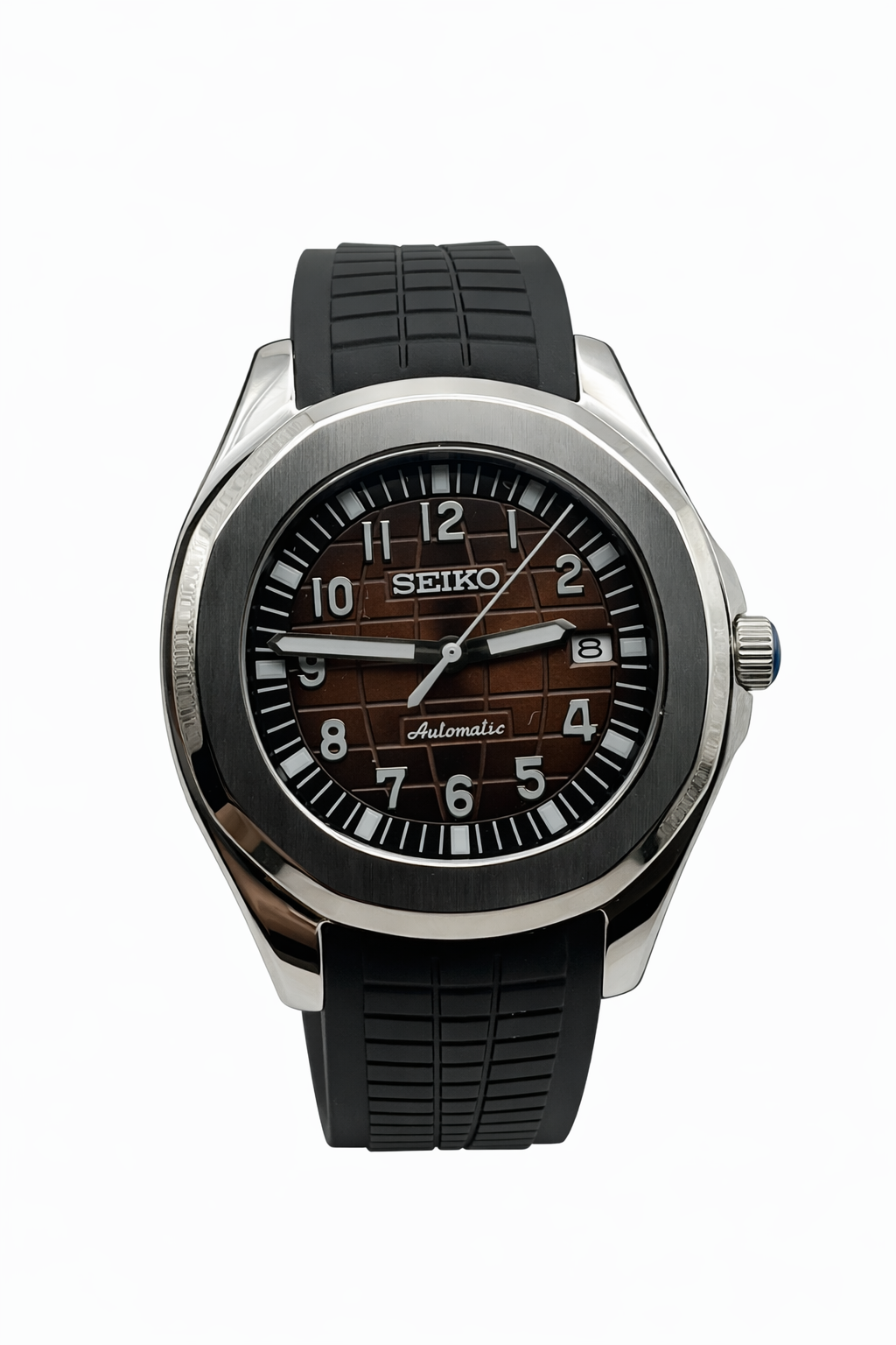 Aquanaut brown dial Seiko Mod — Vue de face