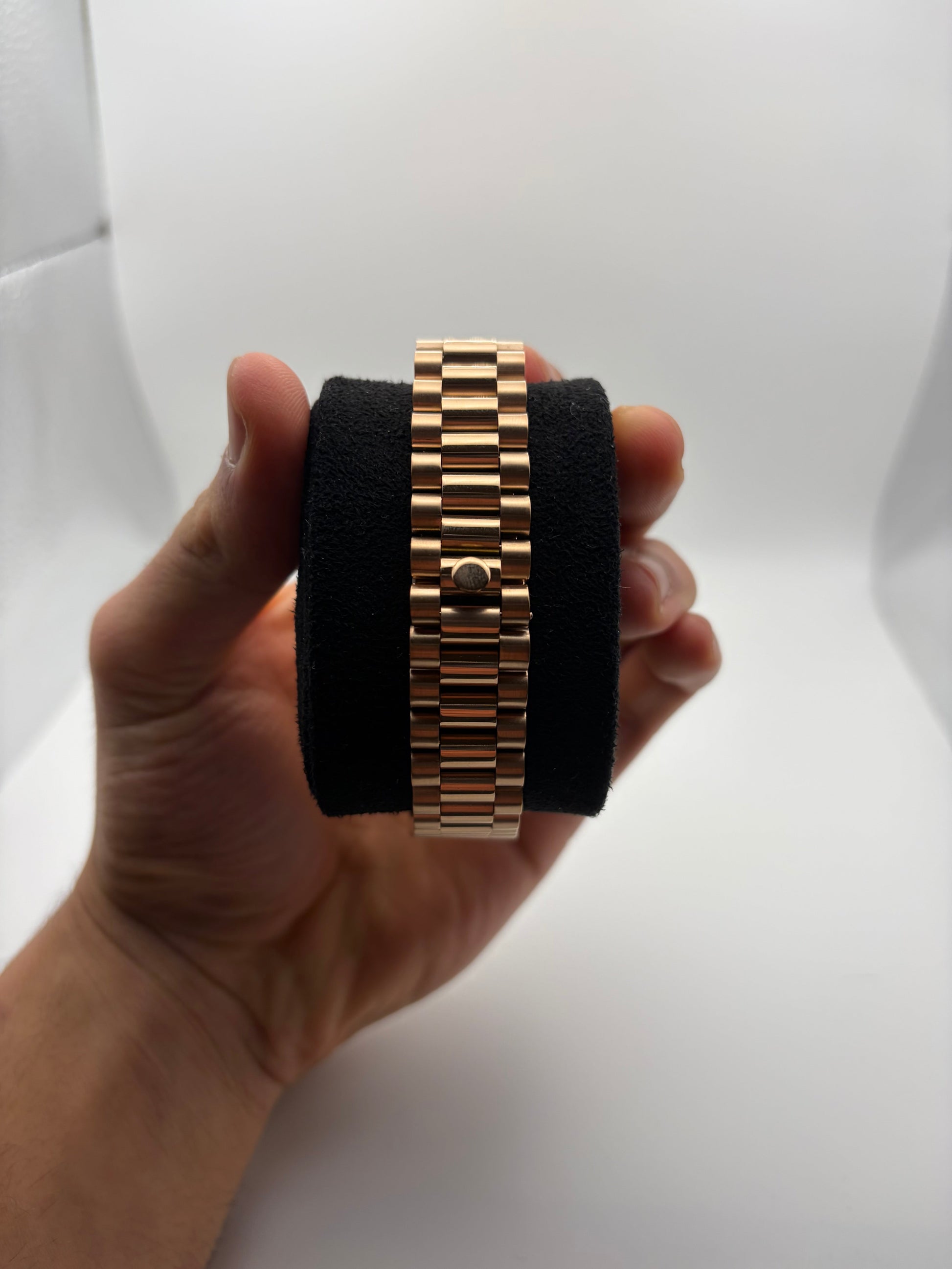 Daydate Rose Gold & Green Seiko Mod — Au poignet