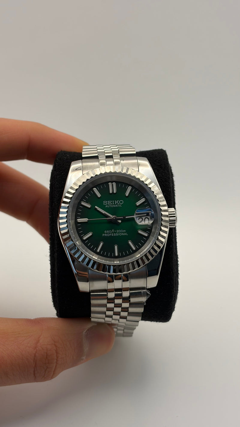 Seiko Mod Datejust Green Ombre