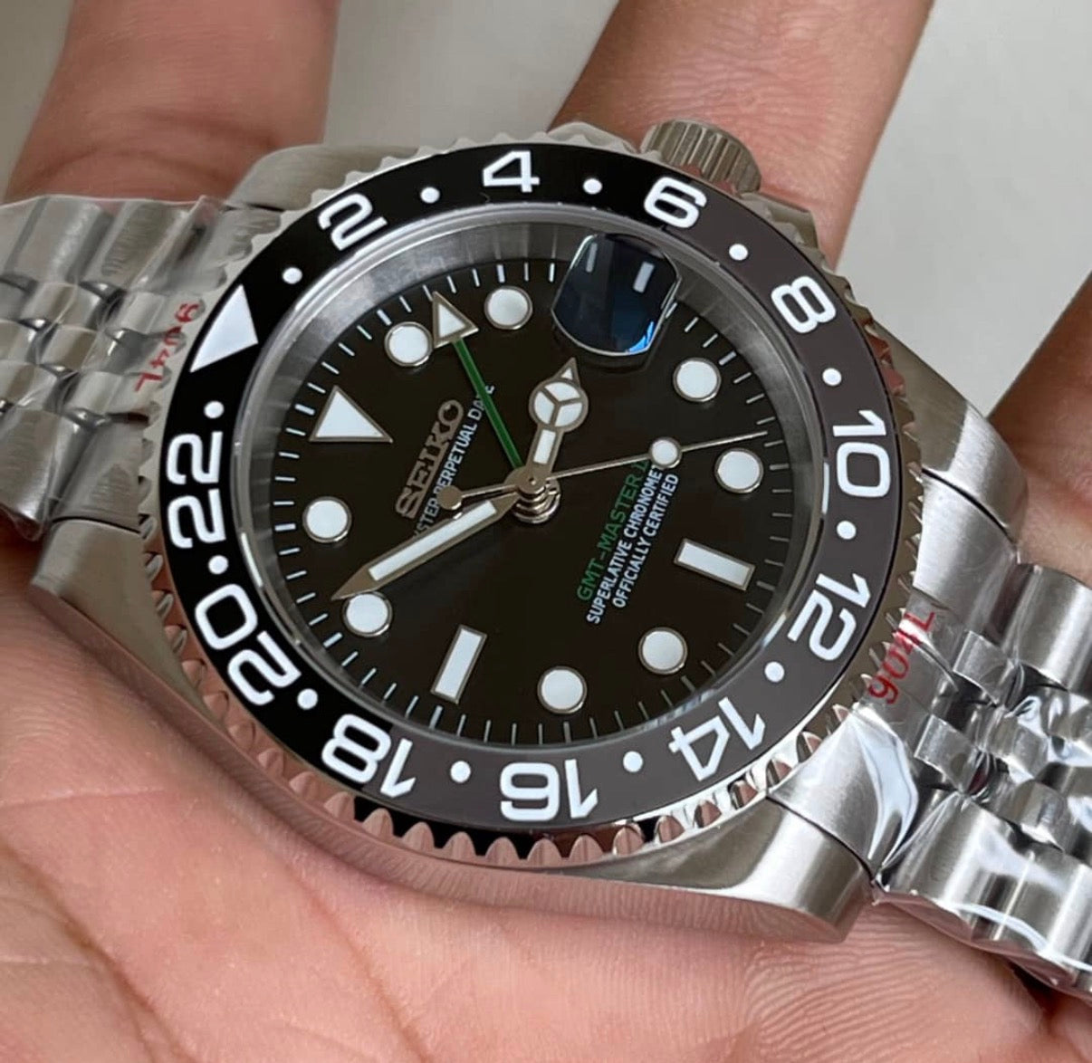 Seiko Mod GMT Master II — Deux Fuseaux NH34 | Seiko Prestige