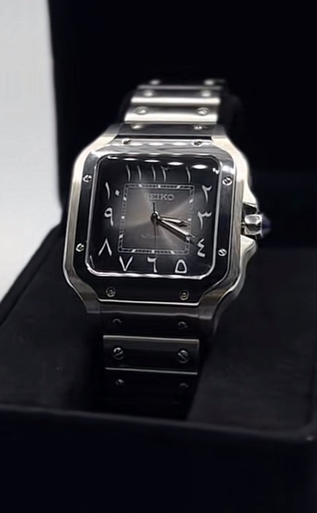 Santos Arabic Dial Seiko Mod — Vue de face