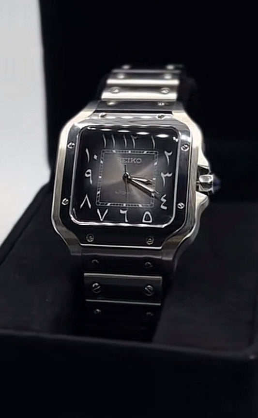 Santos Arabic Dial Seiko Mod — Vue de face