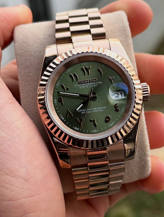 Datejust Rose Gold Olive Arabic - Mod