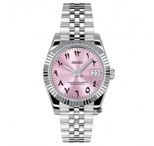 Datejust Pink Arabic Numerals - Mod