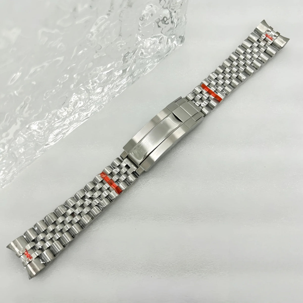 Bracelet Jubilee Déployant 20 mm Acier Argenté, photo réelle