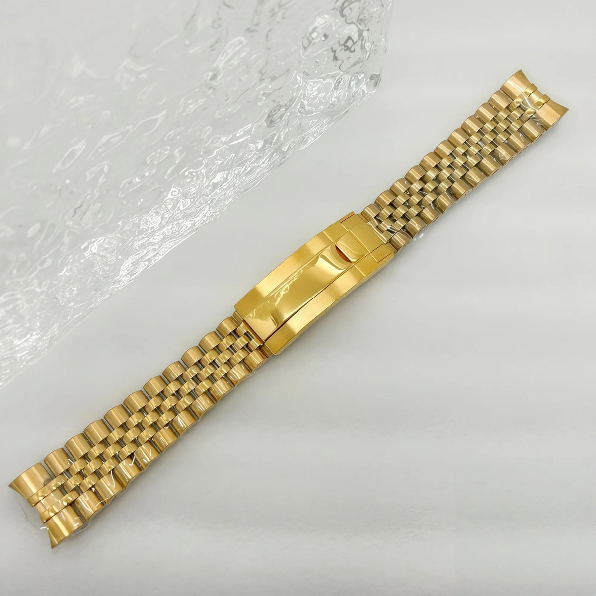 Bracelet Jubilee Déployant 20 mm Doré, photo réelle