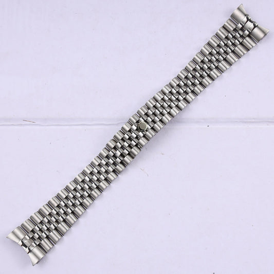 Bracelet Jubilee Fermoir Caché 20 mm Acier Argenté, vue de face