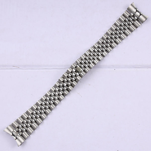 Bracelet Jubilee Fermoir Caché 20 mm Acier Argenté, vue de face