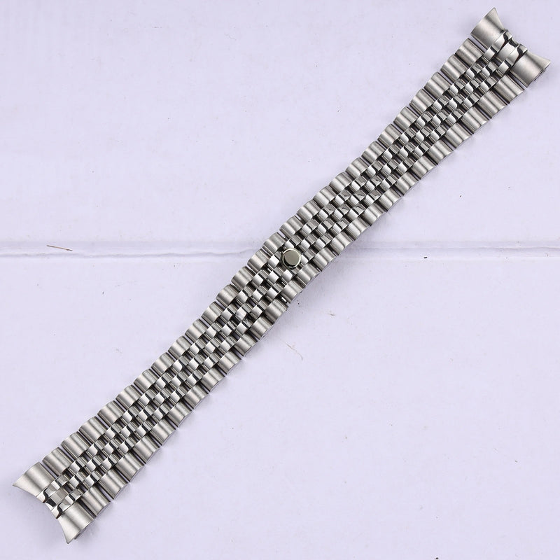 Bracelet Jubilee Fermoir Caché 20 mm Acier Argenté