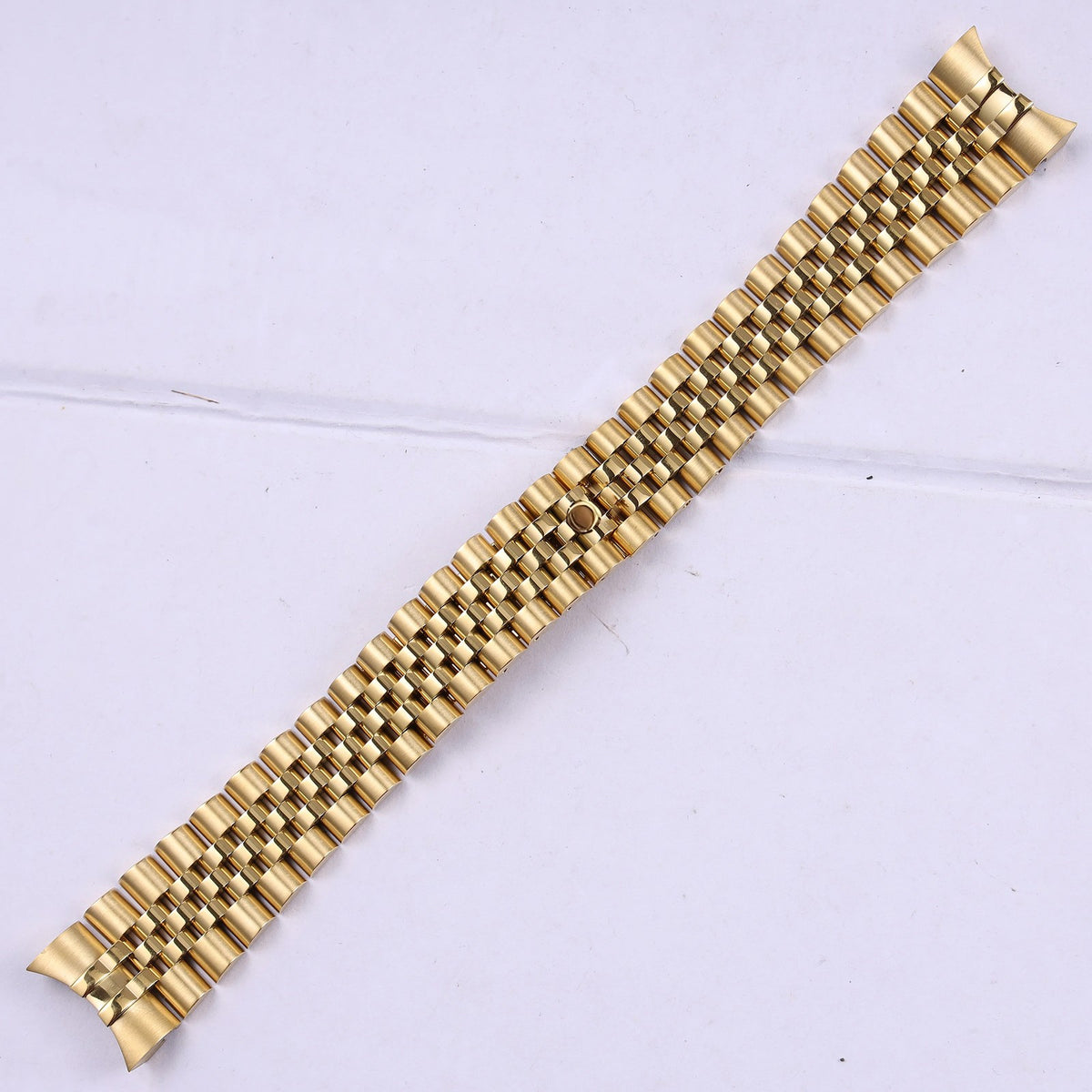 Bracelet Jubilee Fermoir Caché 20 mm Doré, vue de face