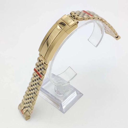 Bracelet Jubilee GMT 20 mm Doré, vue de face