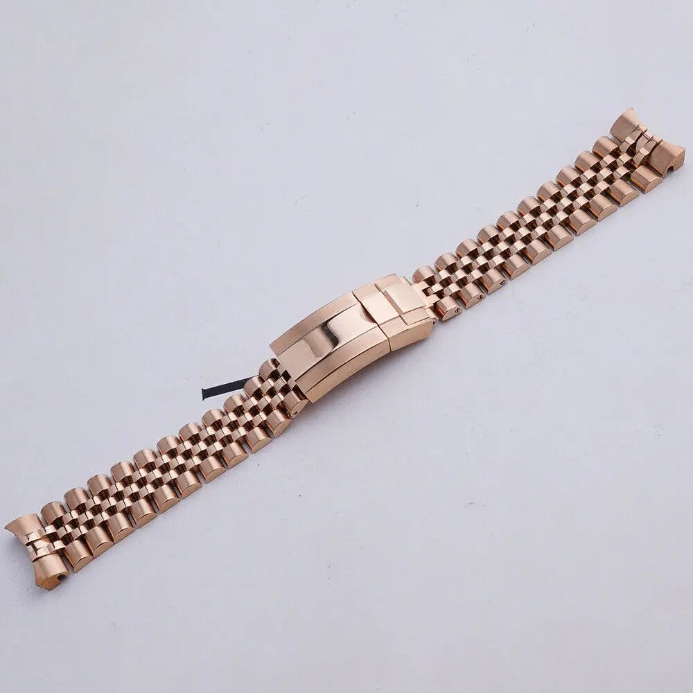 Bracelet Jubilee GMT 20 mm Or Rose, vue de face