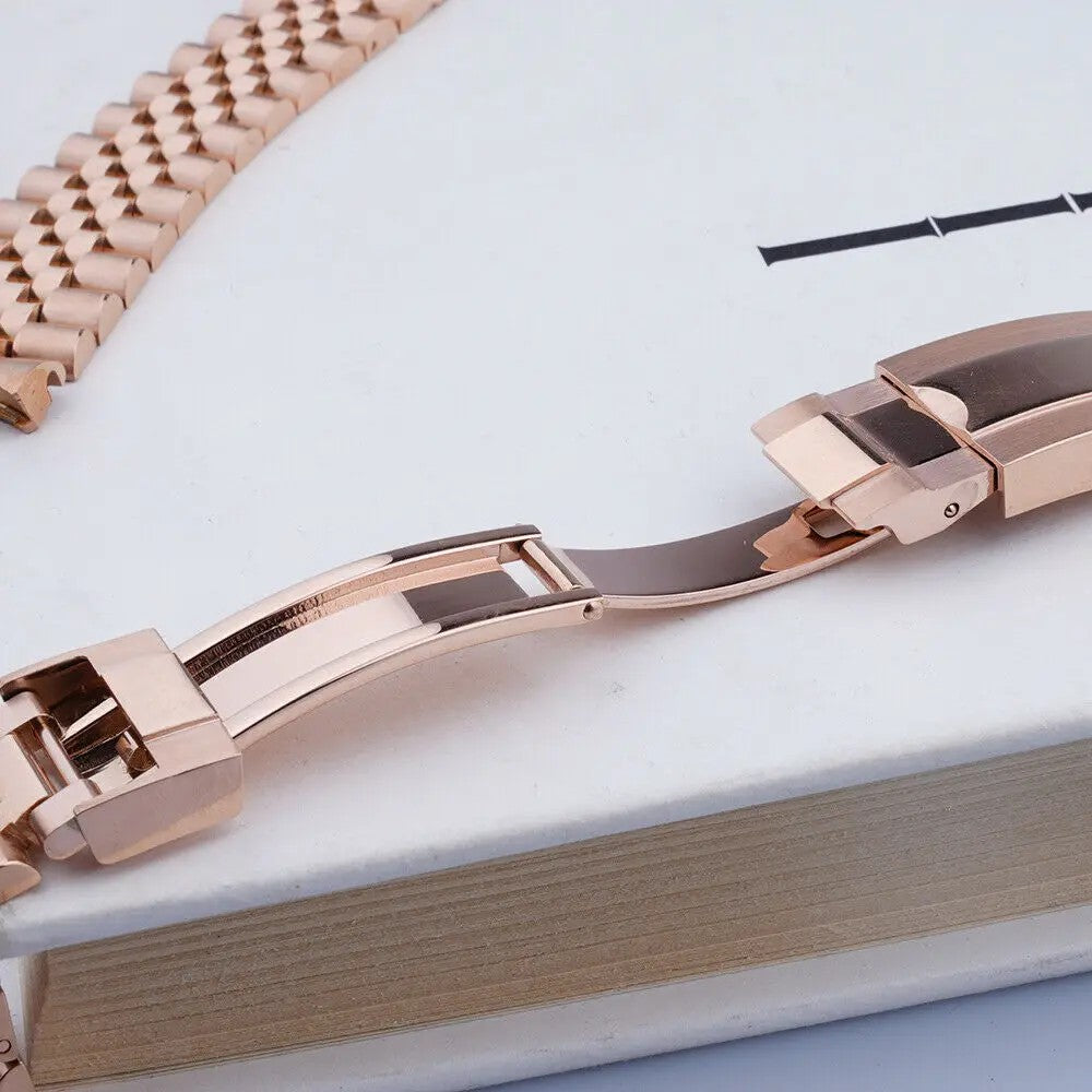 Bracelet Jubilee GMT 20 mm Or Rose, boucle ouverte