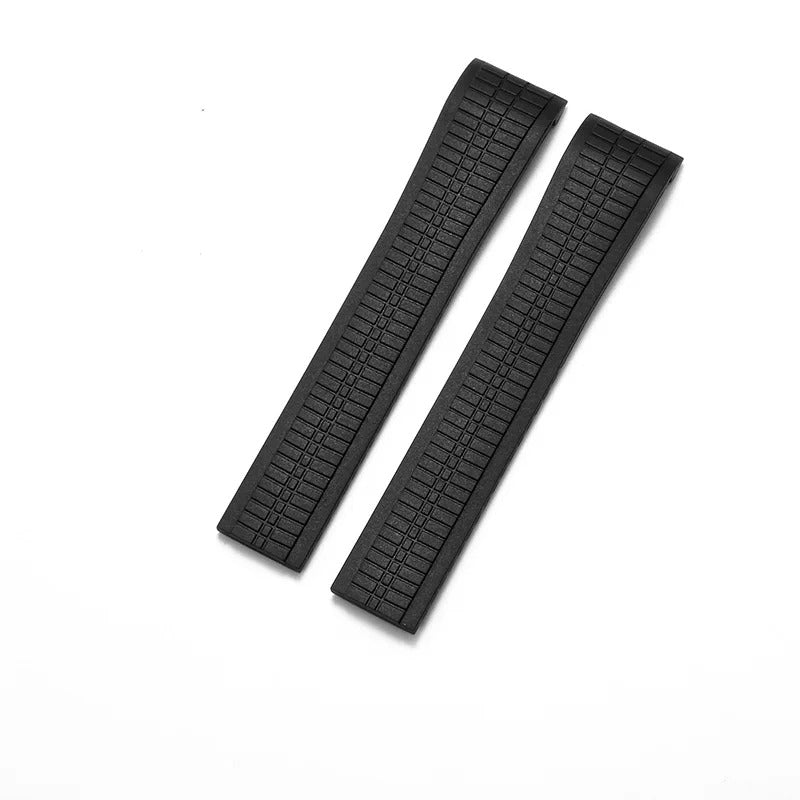 Bracelet Style Aquanaut 21 mm Silicone Noir, sans fermoir