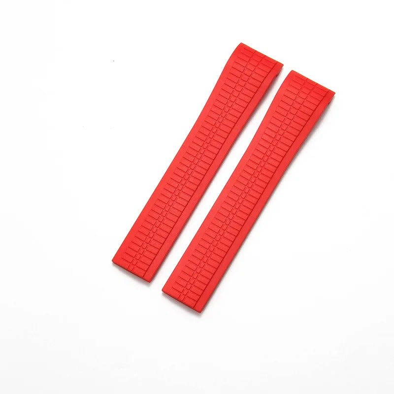 Bracelet Style Aquanaut 21 mm Silicone Rouge, sans fermoir