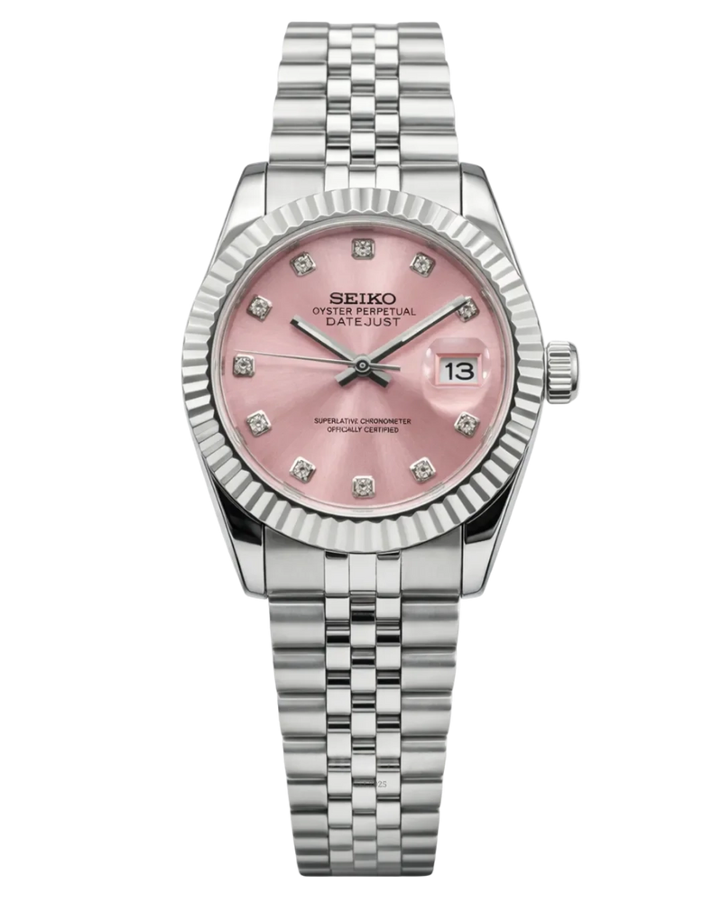 Seiko Mod Lady Datejust Pink Diamond