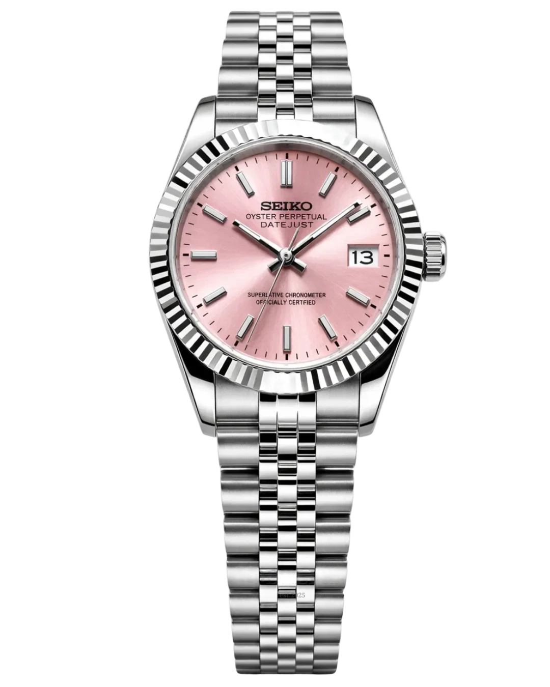 Seiko Mod Lady Datejust Pink