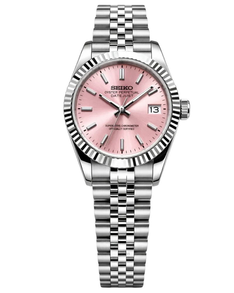 Seiko Mod Lady Datejust Pink